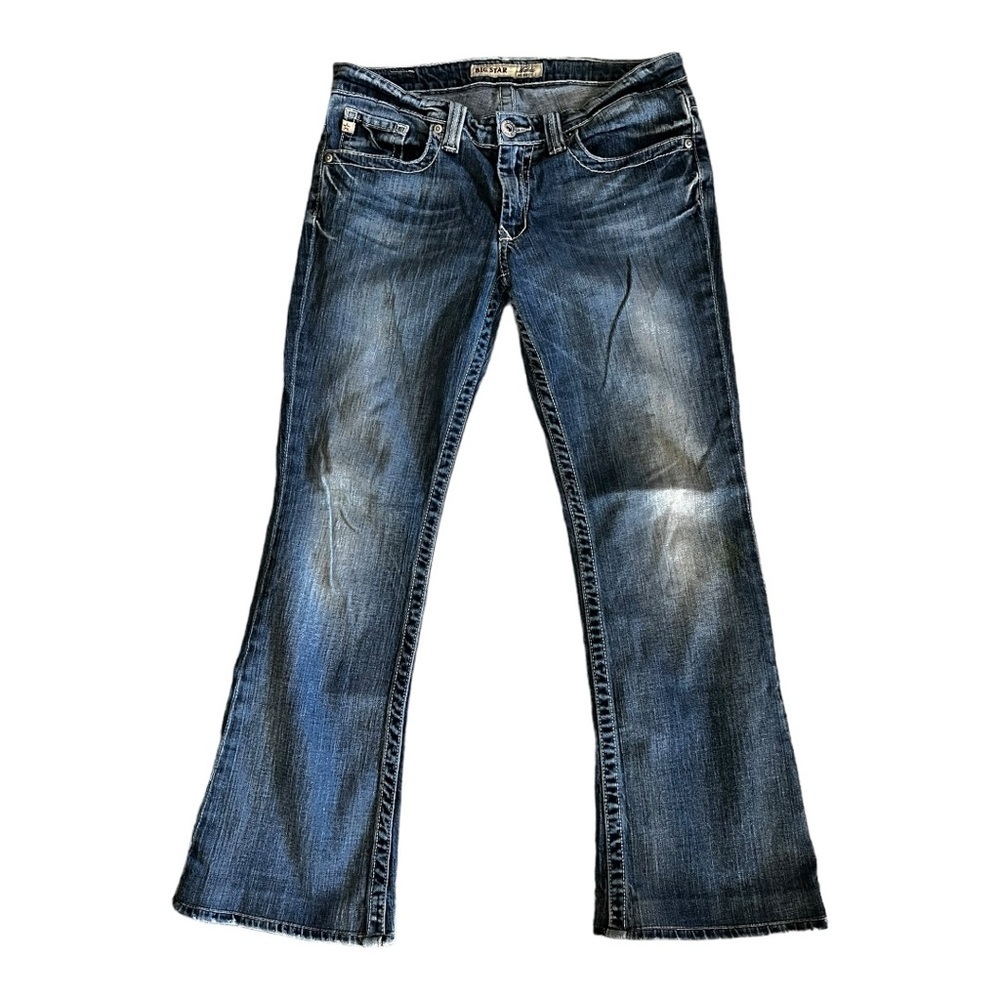 Big Star Maddie vintage bootcut jeans, size 29, distressed, embroidered